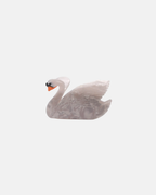 Big Metal London Swan Hair Claw Clip in White