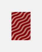 The Rugs Joli Red and Pink Waves Rug