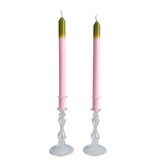 Pygmalion London Sweet Pea Eco-Friendly Dinner Candles Set of 2