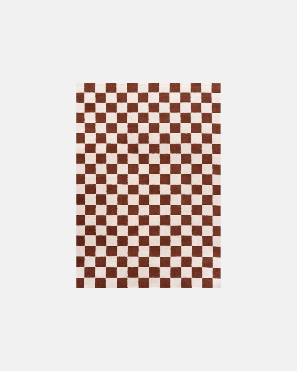 The Rugs Loft Checkerboard Terracotta Rug