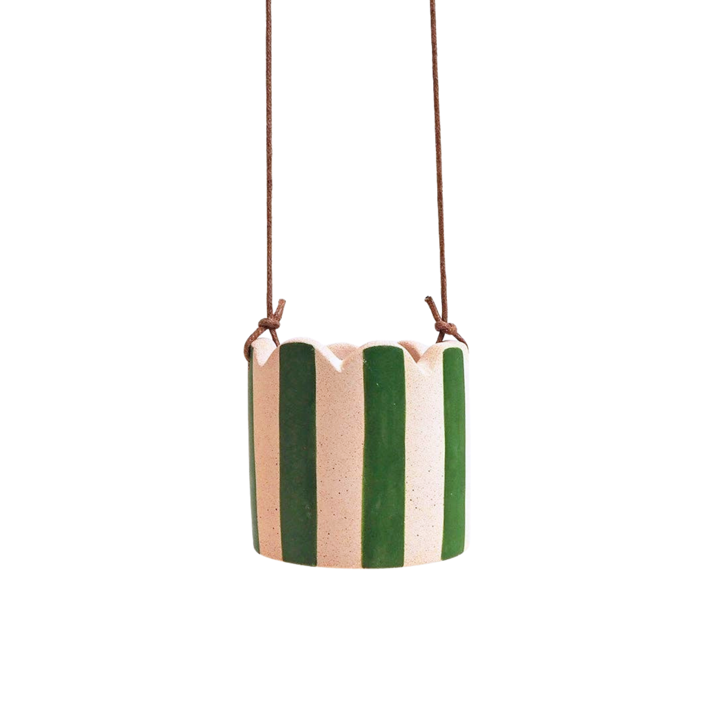 Hello Marilu Small Stripy Hanging Plant Pot