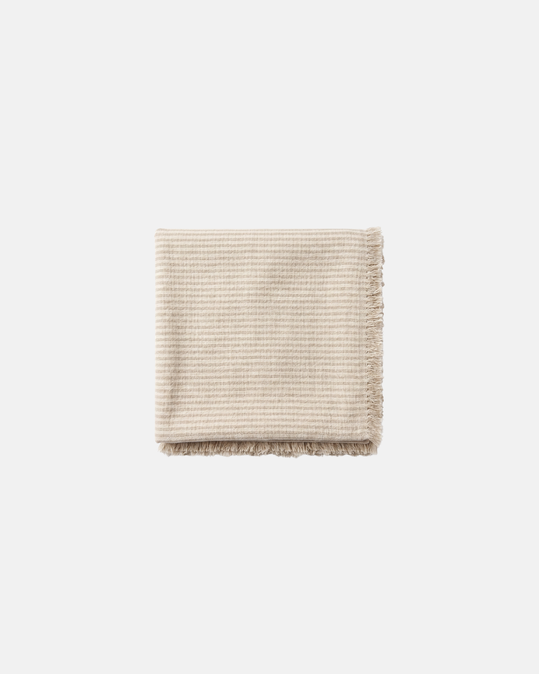Morgan Wright Manor Striped Tablecloth in Taupe