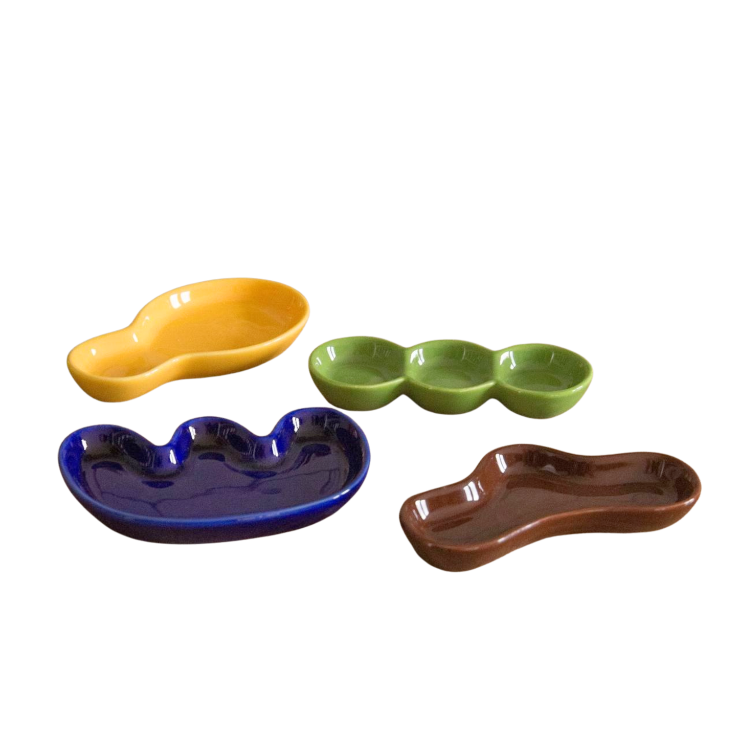 Homerly Irregular Ceramic Dipping Dish Plate in Various