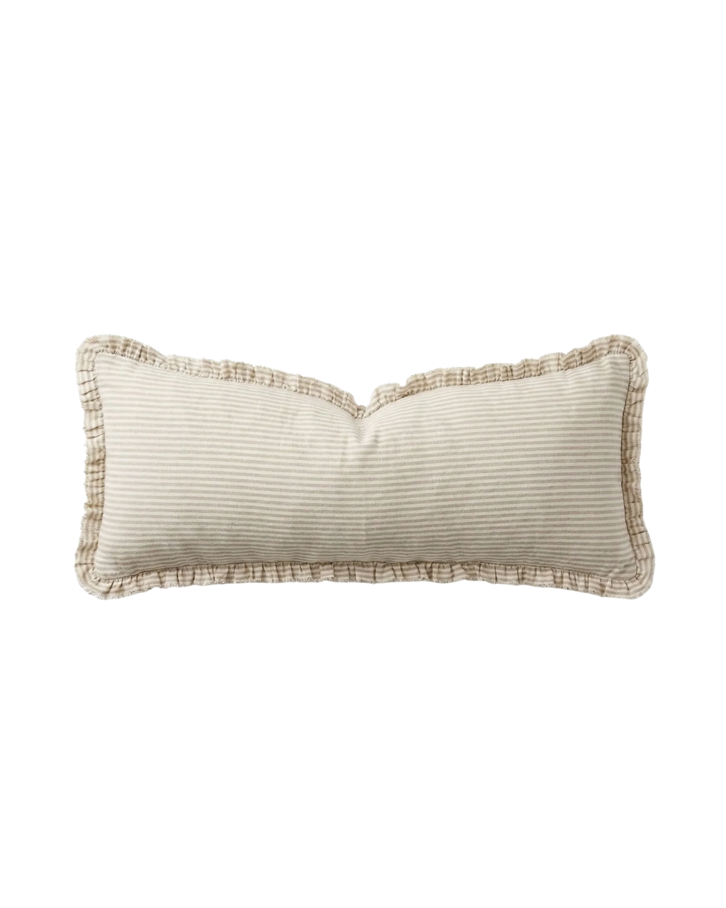 Ellenvale Grace Linen Blend Bolster Cushion in Neutral Sand