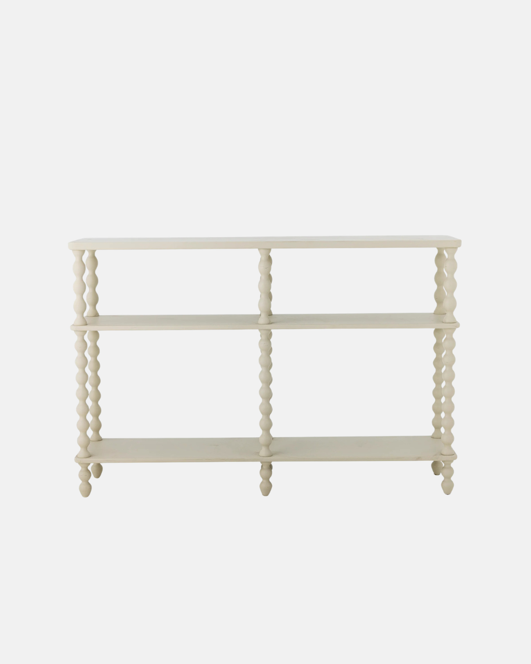 Bloomingville Salino Bobbin Console Firwood Table in White