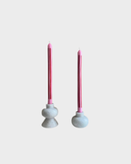 Pygmalion London Eco-Friendly Dinner Candles Set of 2 in Rhubarb