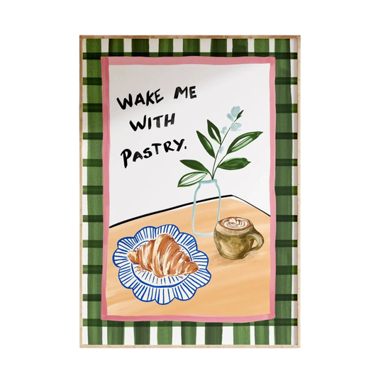Charlie Taylor Wake me with Pastry A4 or A3 Print