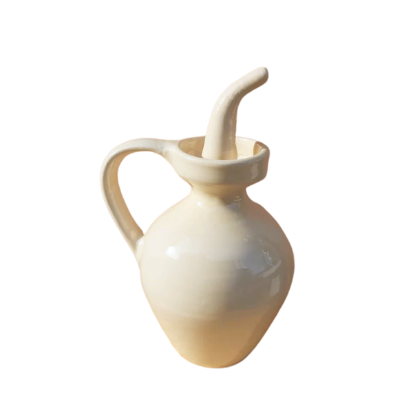 Roca Caus Traditional Oil Cruet in Cream