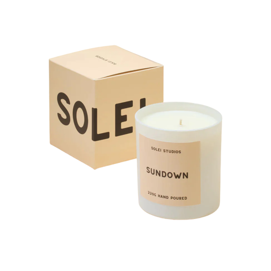 Solei Studios 100% Soy Wax Jar Candle Scented Sundown