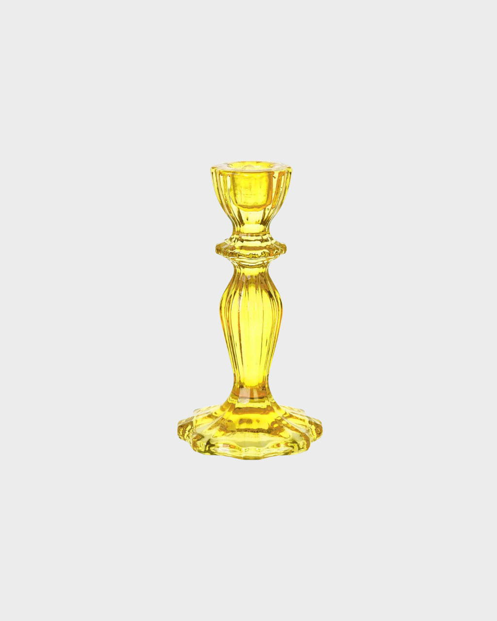 Talking Tables Glass Candle Holder in Yellow