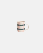 Caroline Gardner Espresso Cup in Checkered Green and Pink
