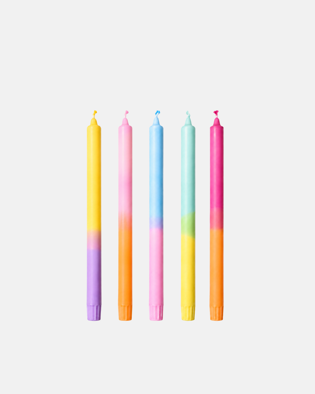 Nordtrice Rainbow Long Taper Candles 30cm 100% Natural Wax