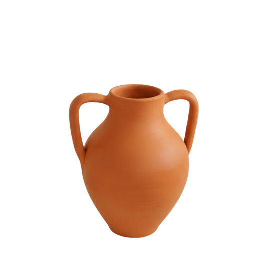 Roca Caus Handmade Vase in Terracotta