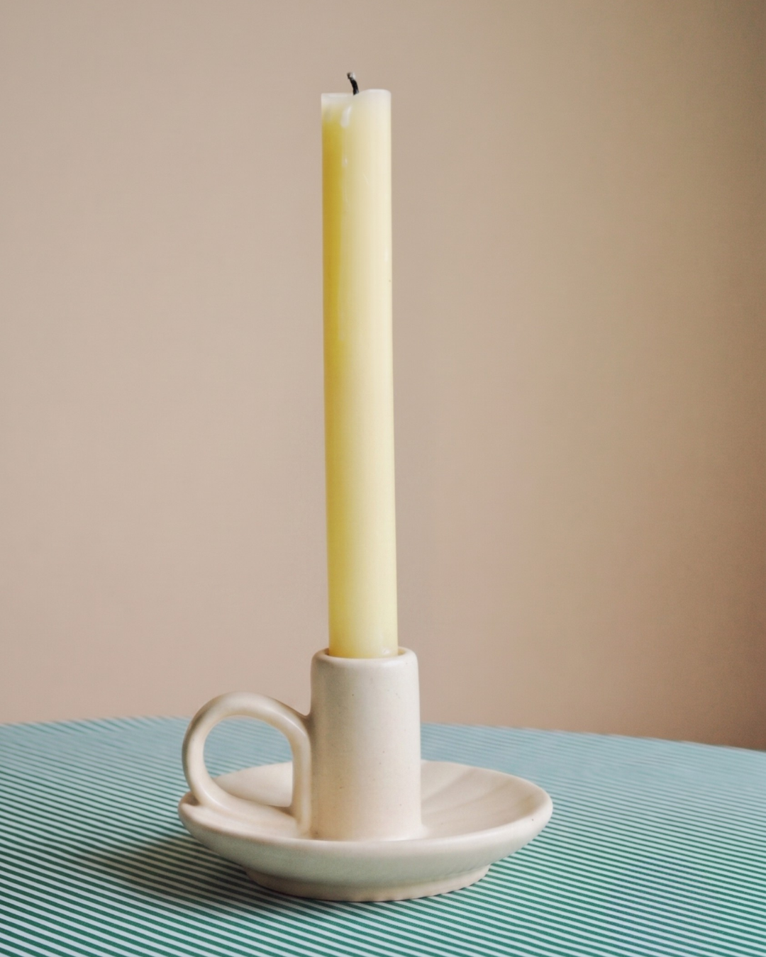 Morgan Wright Wee Willy Winkee Candle Holder in Cream