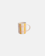 Caroline Gardner Espresso Cup in Checkered Pink and Yellow