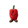 Best Years Organic Cotton Handmade Pepper Rattle in Red