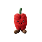 Best Years Organic Cotton Handmade Pepper Rattle in Red