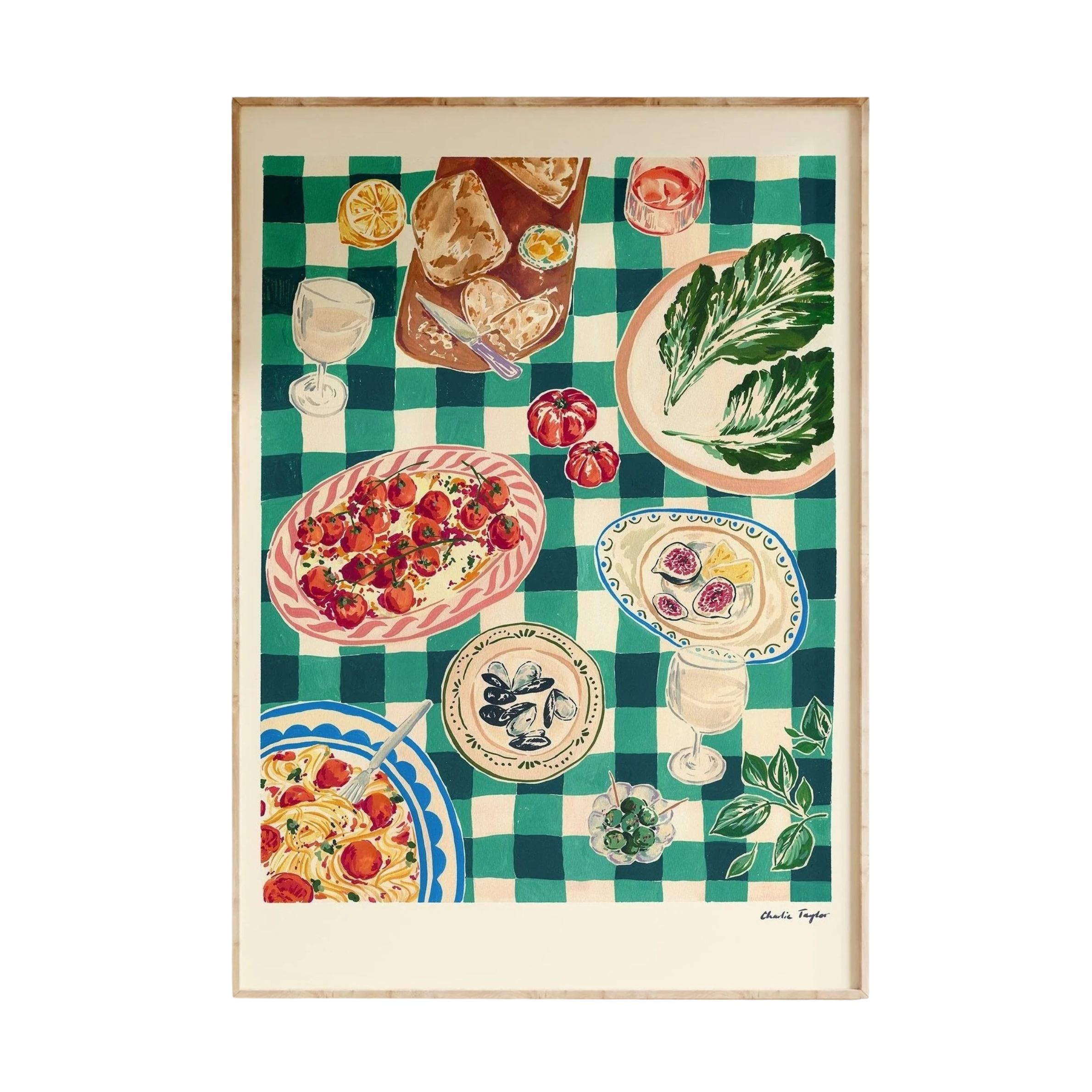 Charlie Taylor Evening Alfresco Art Print in A4 or A3