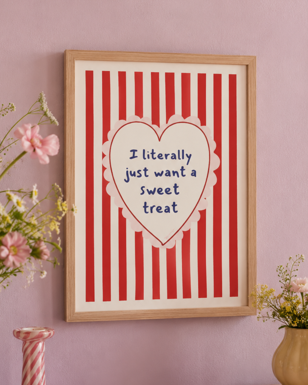 Poppy Illustrates 'I literally want a sweet treat' Art Print in A5