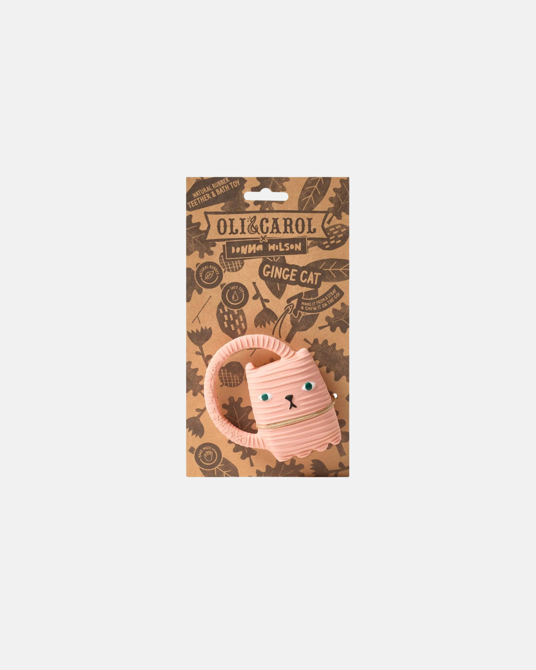 Oli & Carol Ginge Cat Natural Baby Teether