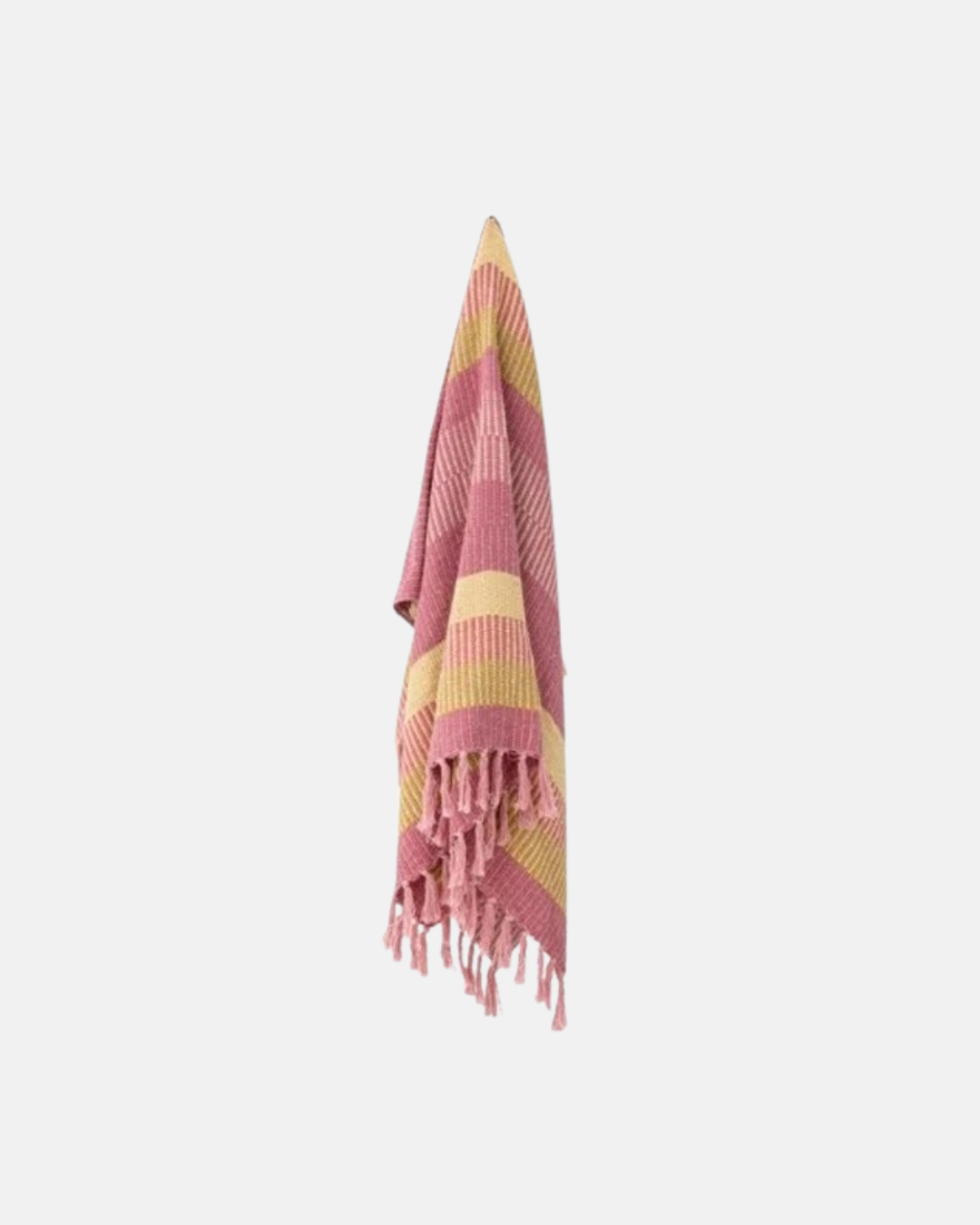 Bloomingville Isnel Pink Recycled Cotton Throw