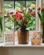East End Prints Flowers on a Chair Greeting Card