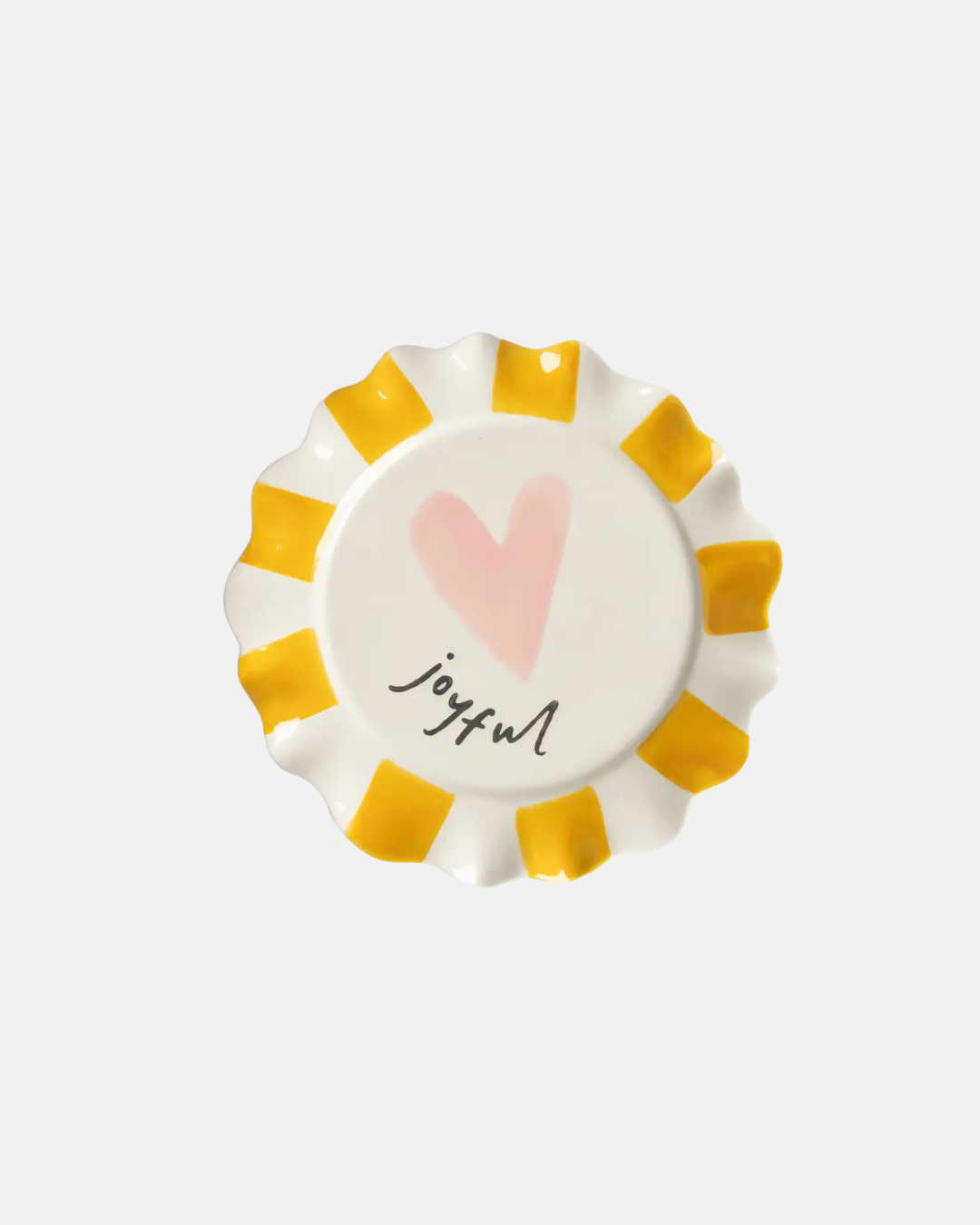 Caroline Gardner Joyful Heart Plate in Pink
