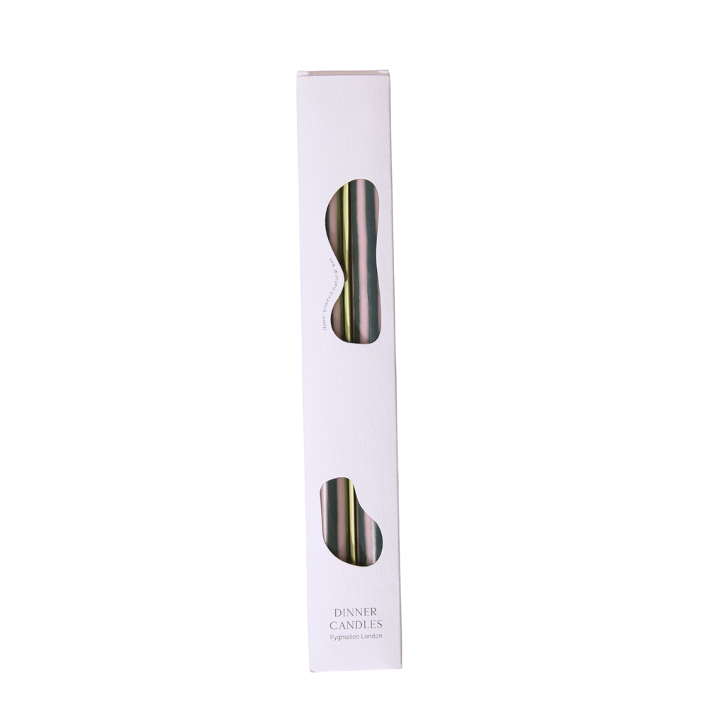 Pygmalion London Eco-Friendly Dinner Candles Set of 2 in Crumpet