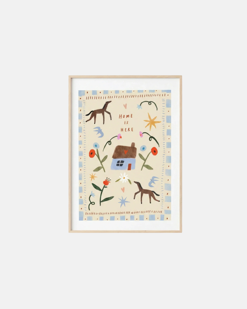Martha Ratcliff Home is Here Wall Print in A4