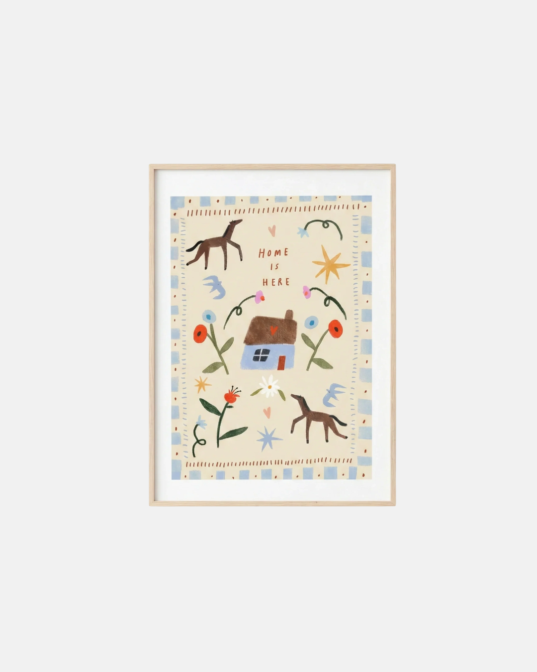 Martha Ratcliff Home is Here Wall Print in A4