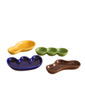 Homerly Irregular Ceramic Dipping Dish Plate in Various Colours