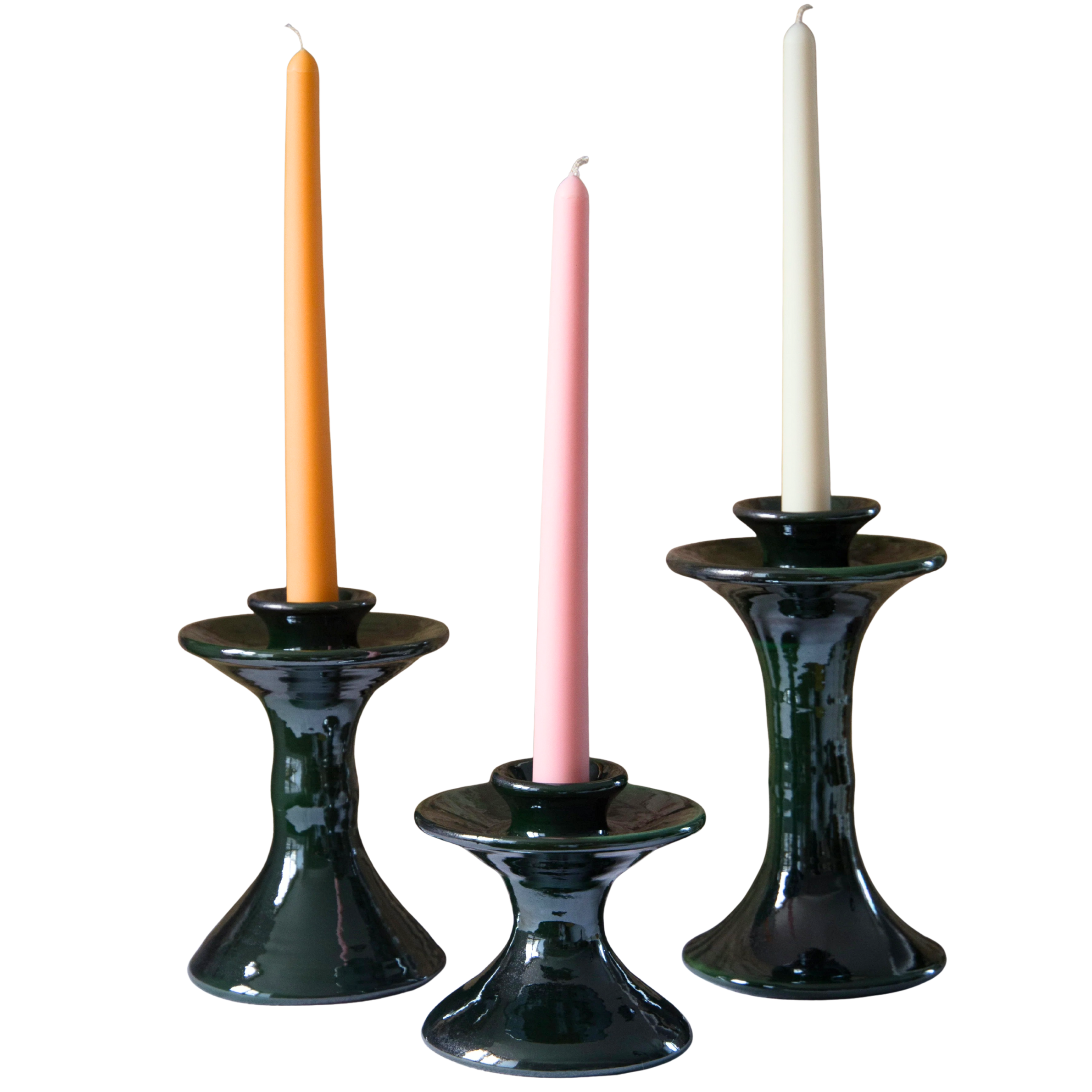 Roca Caus Traditional Ceramic Candle Holders in Various Sizes