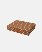 Heather Evelyn Polka Dot Brown & Blue Gift Wrap