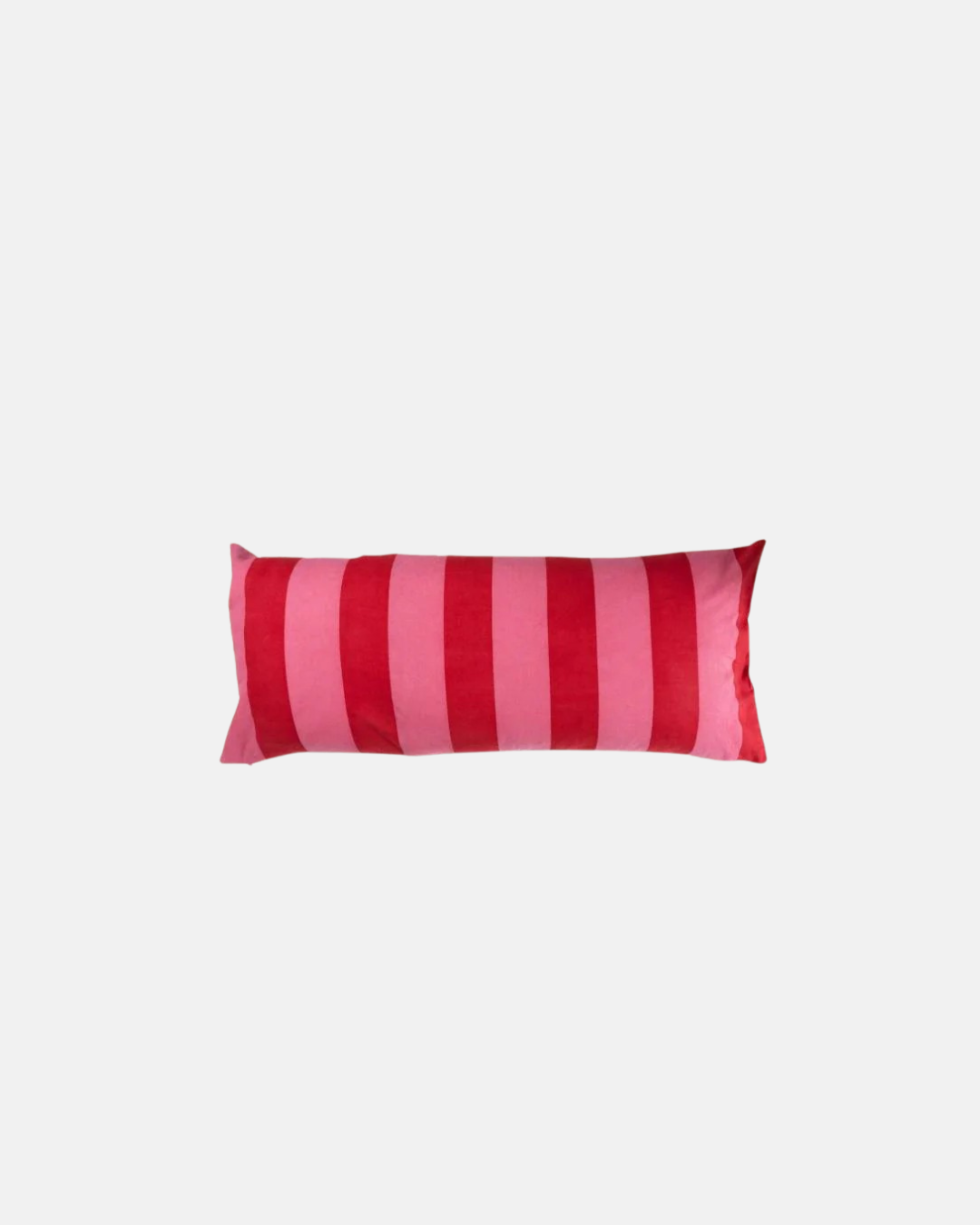 Casa Poppy Raspberry Cabana Stripe Long Lumbar Cushion Cover