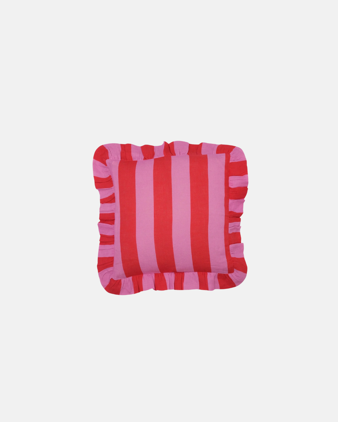 Amuse La Bouche Wide Stripe Cushion in Cerise & Fuchsia