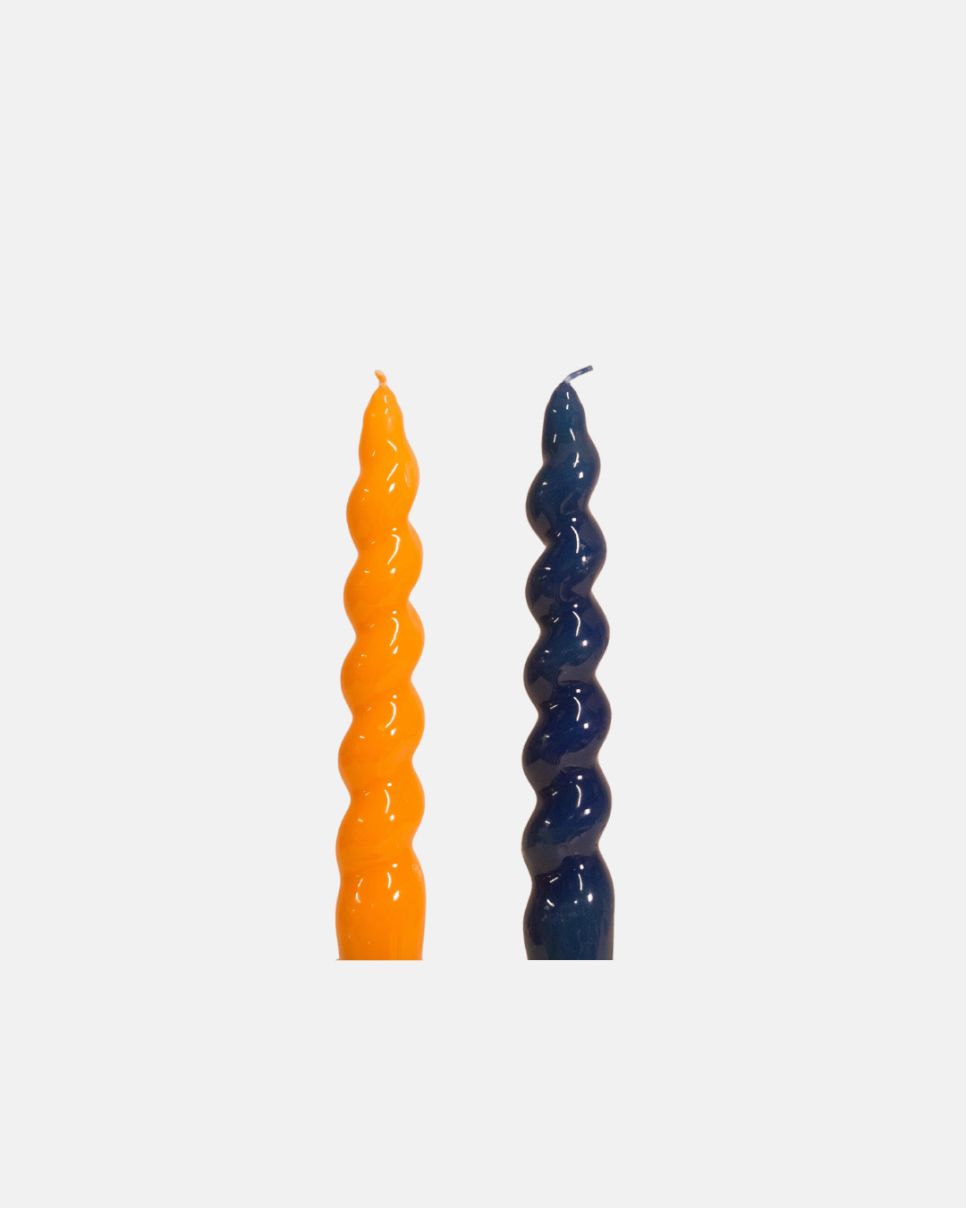Maegen Spiral Soy Wax Candle in Tangerine or Navy