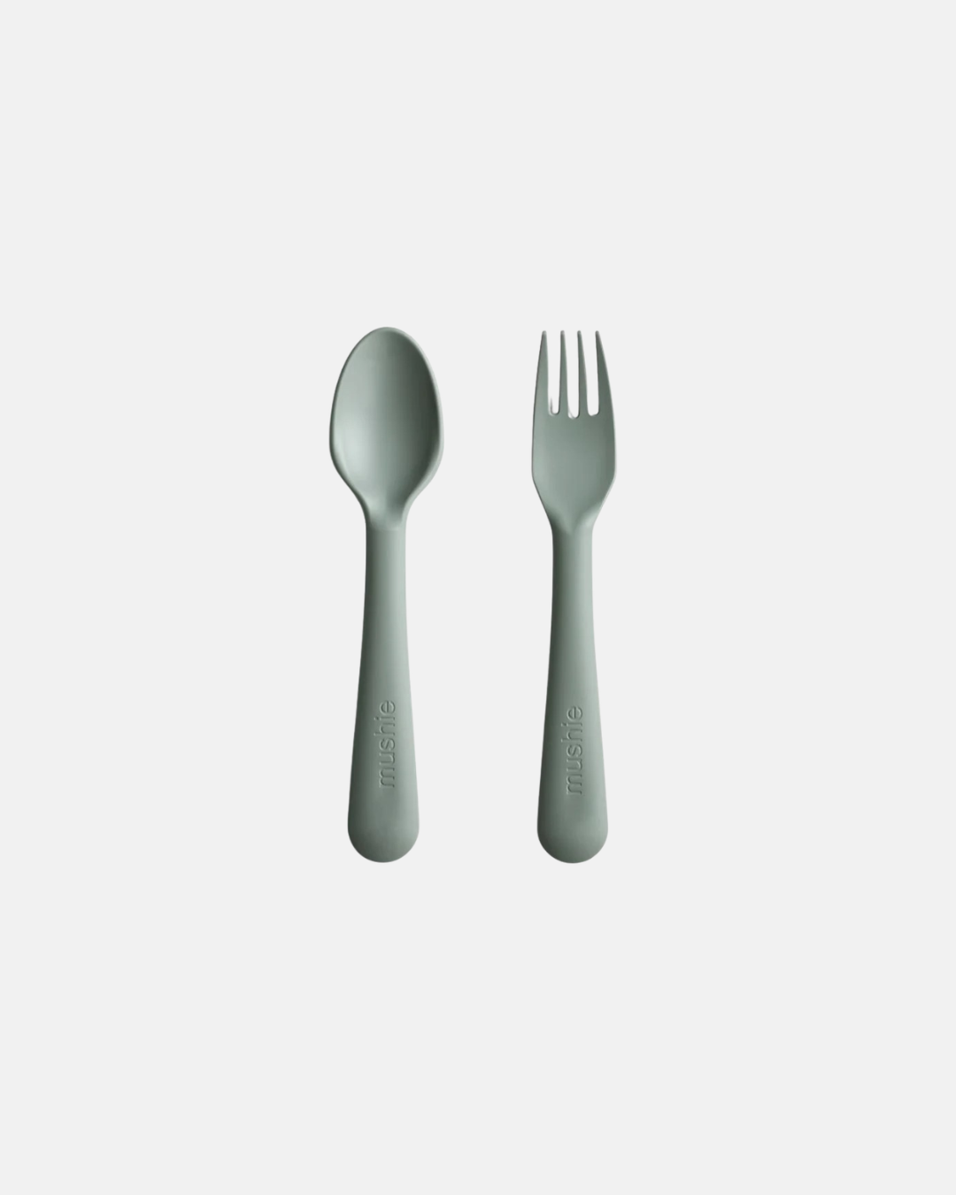 Mushie Baby Spoon and Fork Set in Dried Thyme