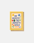 East End Prints You Deserve the World Typography Greeting Card
