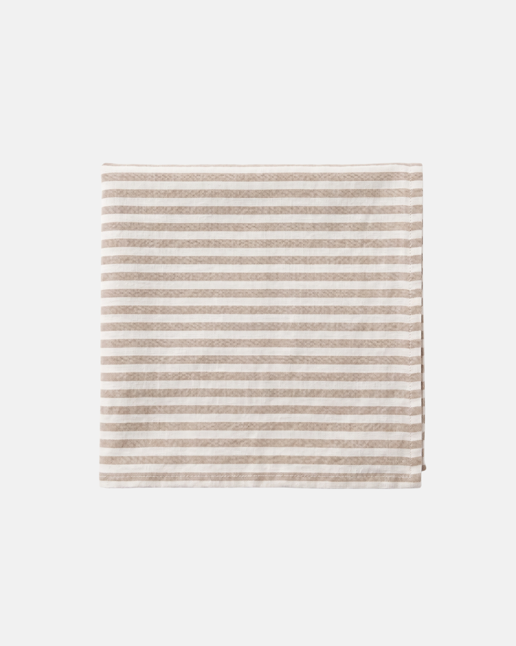 Ellenvale Interiors 100% Cotton Ruffle Edge Tablecloth in Brown Stripe