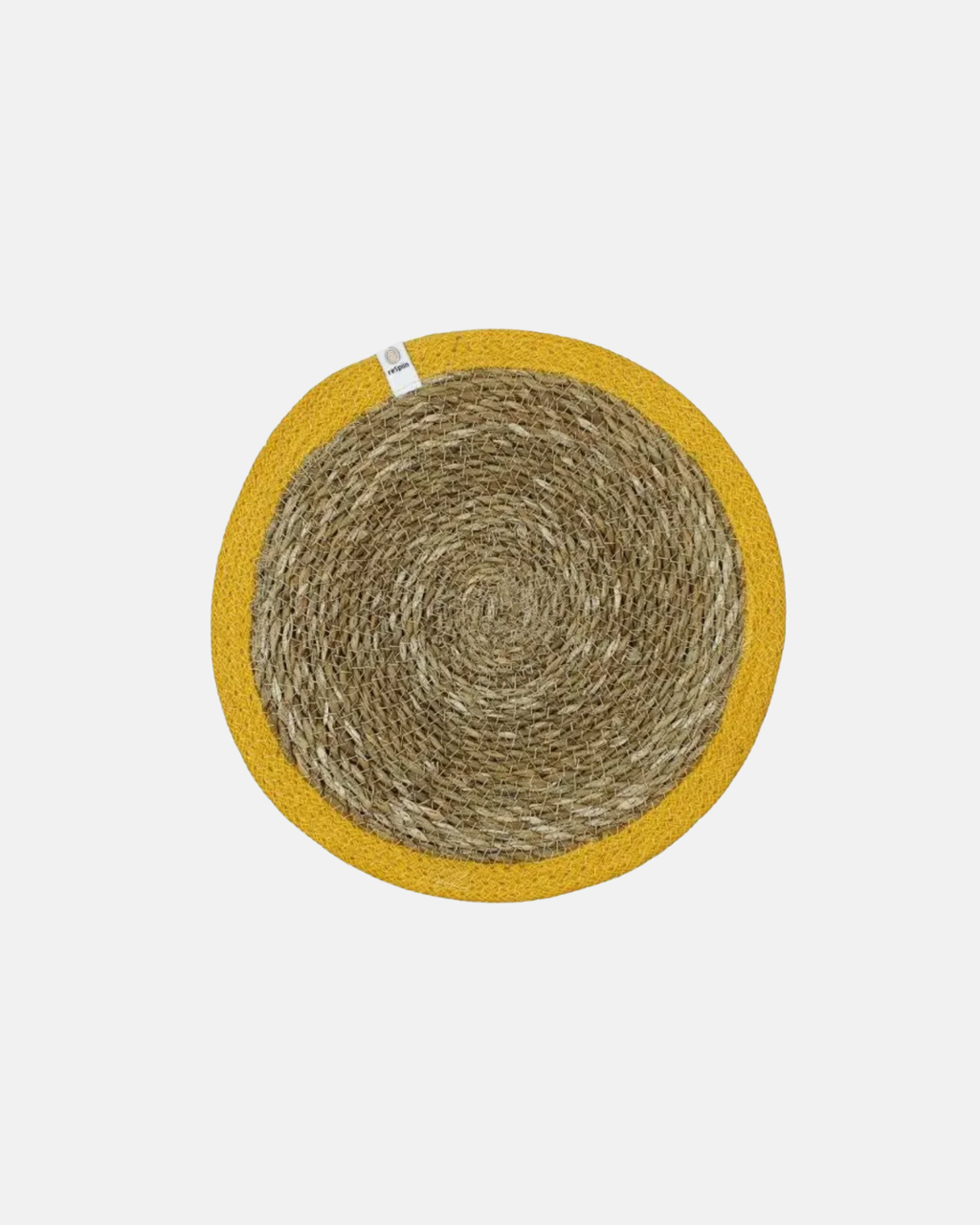 Green Pioneer Natural Jute Colourful Placemat in Yellow