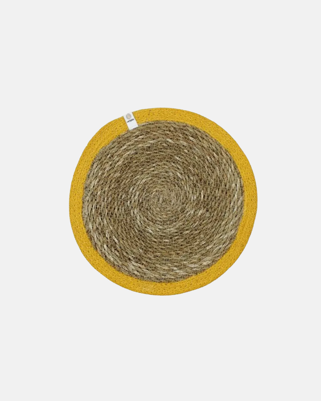 Green Pioneer Natural Jute Colourful Placemat in Yellow