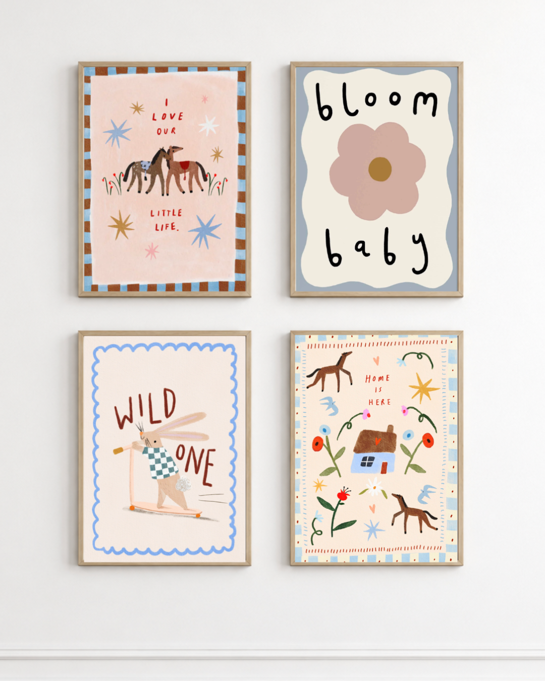 Martha Ratcliff Home is Here Wall Print in A4