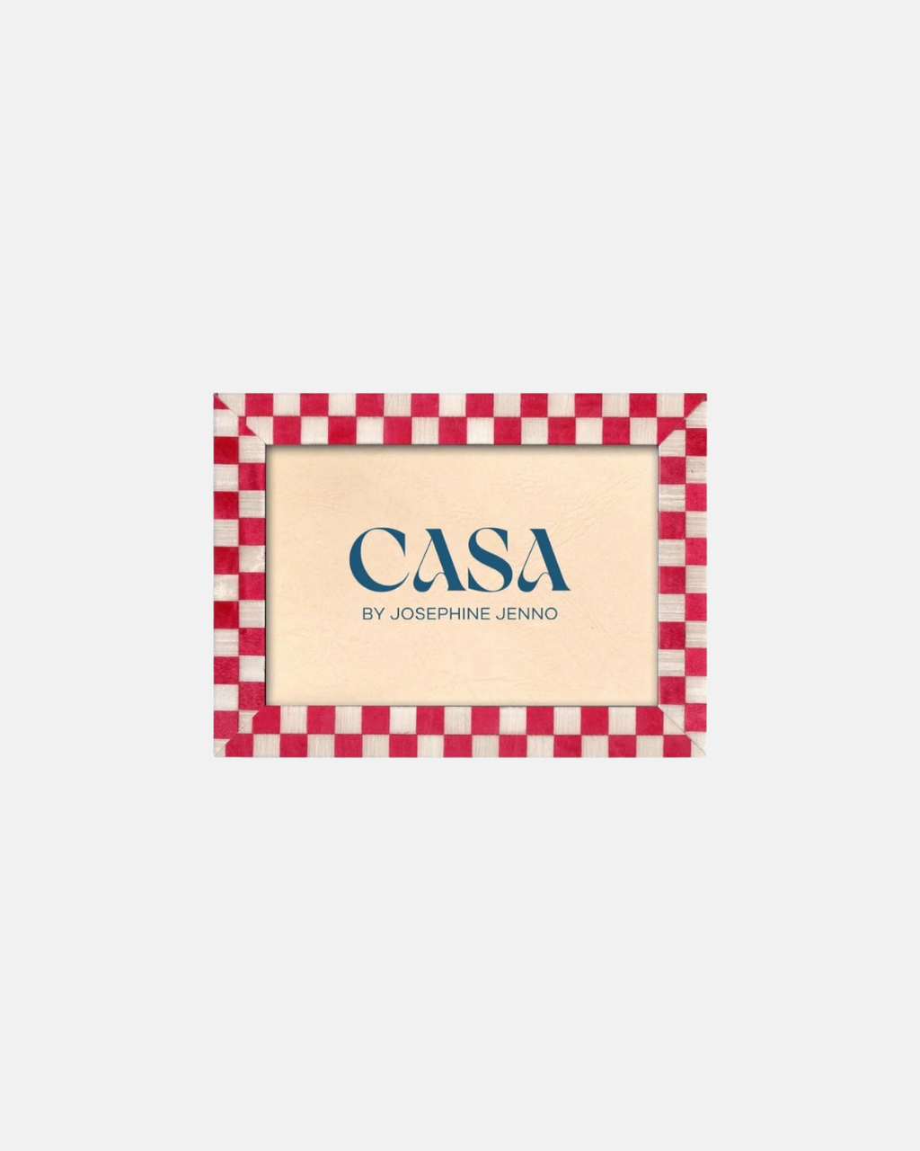 Casa Classic Red Checkered Frame 7x5"