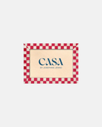Casa Classic Red Checkered Frame 7x5"