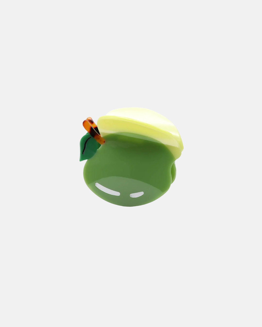 Big Metal London Apple Novelty Hair Claw Clip in Green