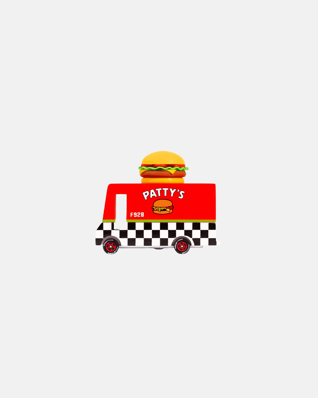 Candylab Wooden Diecast Toy Car Hamburger