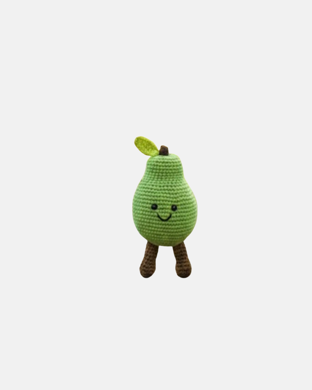 Best Years Organic Cotton Handmade Pear Rattle in Green