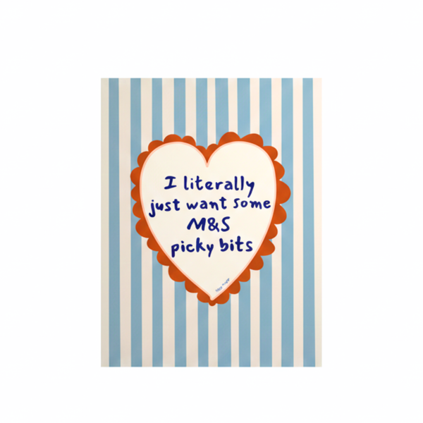 Poppy Illustrates 'M&S Picky Bits' Print in A5