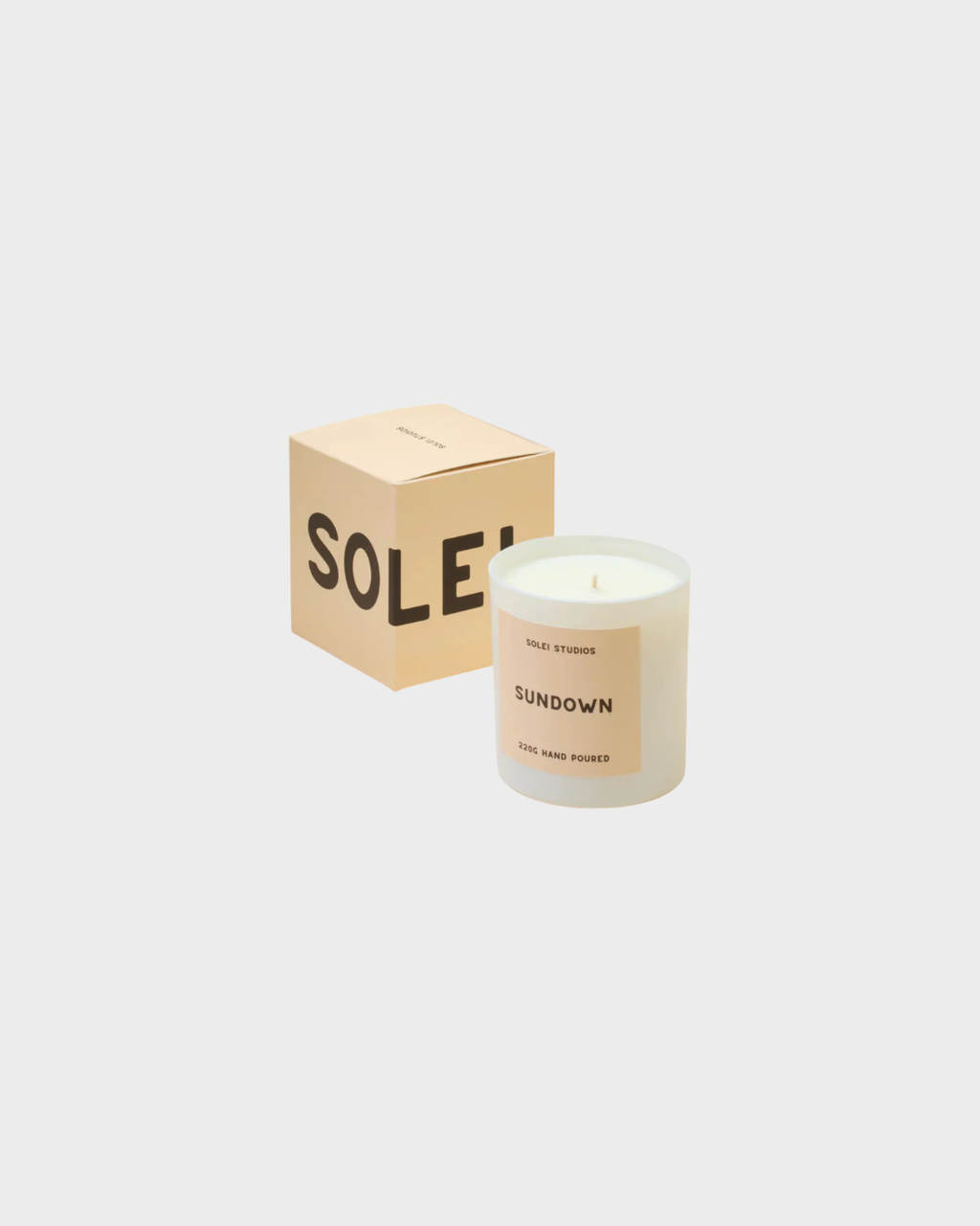 Solei Studios 100% Soy Wax Jar Candle Scented in Sundown