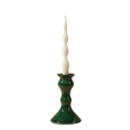 Roca Caus Traditional Candle Holder in Dark Green
